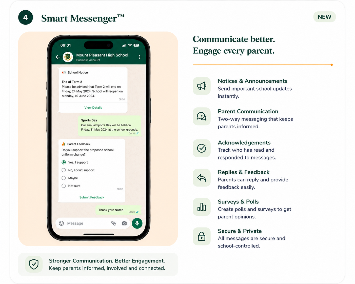 Smart Messenger — communicate better, engage every parent