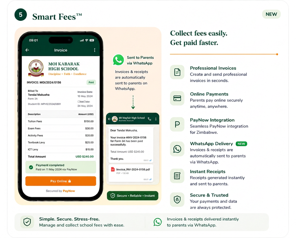 Smart Fees — collect fees easily, get paid faster